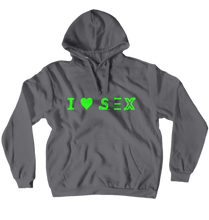 I 🤍 SΞX Green Logo Hoodie