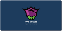 Tappetino Mouse e tastiera (Rosa viola con scritta