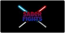 Saber Fights Lightsaber Cross Mousepad (Large)