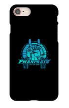 PmanPrays Blue Logo iPhone Case