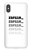 Z3FG1R_ Black Text Iphone Cases