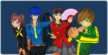 p4 female crew XXL Gaming Mousepad