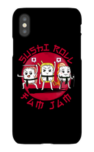 Sushi Roll FamJam iPhone Phone Cases (Black)