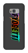 FYDGETTI Black Text Design Samsung Phone Case