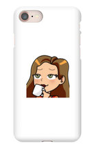 ladymanolo Sips Tea iPhone Phone Cases