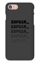 Z3FG1R_ Black Text Iphone Cases