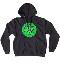 EOS Hoodie Green Logo White OL (No-Zip/Pullover)