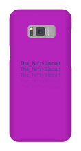 The_NiftyBiscuit Falling Text Samsung Phone Case