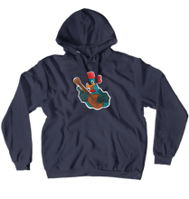 Felpa logo/mascotte di AXEL centrale (no zip)