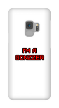 Funda de celular para Samsung con frase roja