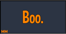 Halloween Boo. XXL Gaming Mousepad