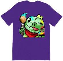 dino painting tshirt-back