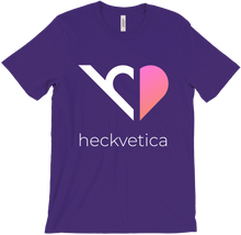 Heckvetica White and Pink Logo T-shirt