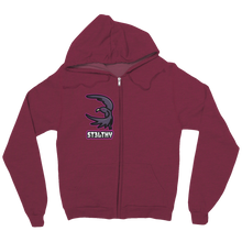 St3lthy Zip Up Hoodie Right Side Logo Raven Design