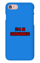 Funda de celular para iPhone con frase roja