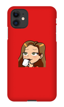 ladymanolo Sips Tea iPhone Phone Cases