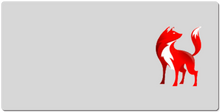 Tappetino XXL con il logo rosso di Atomix dem.