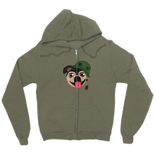drew_the_pug Zip Up Hoodie
