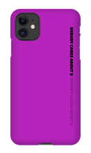 nxbxdy cares about you  iPhone Case
