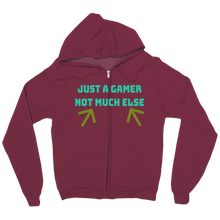 Just A Gamer Zip Up Hoodie