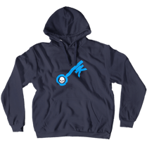 Keeper of Keys Skull Blue Design Hoodie