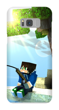 Case para Samsung Minecraft JuaoGL Pescando
