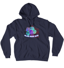 Blue Rose Bud Hoodies (No-Zip/Pullover)