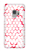Red and White Hexagon Samsung Phonecase