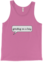 Grinding on a boy Tank