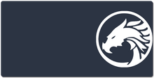 QcDragonz XXL Gaming Mousepad White Logo