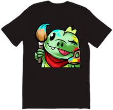dino painting tshirt-back