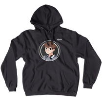Shain cartoon Hoodies (White Logo)