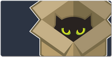 Schrodember Cat Box Logo XXL Gaming Mousepad