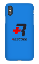RESCUEE iPhone Case Black and Red Logo