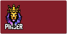 Pinger Left Side Logo XXL Gaming Mousepad