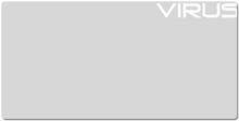 Virus XXL Gaming Mousepad (White Text)