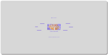 Alexander´s Welt XXL Gaming Mousepad