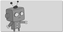 Grey Bot XXL Gaming Mousepad