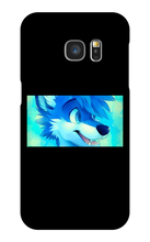 blue wolf Samsung Phone Cases