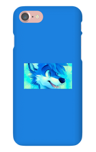 blue wolf iPhone Phone Cases