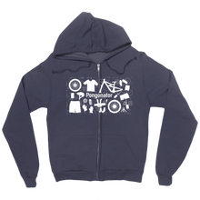 Pongo Stuff White Sqare ZipHoodie