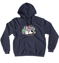 MilkyCat with Plushies Hoodie (No-Zip/Pullover)