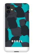 REBEL Cyan iPhone Case