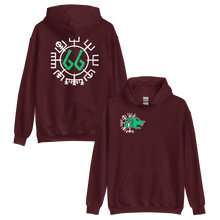 Vegvísir 66 Green Unisex Hoodie