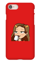ladymanolo Sips Tea iPhone Phone Cases