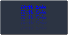 Mr Ender Fading XXL Gaming Mousepad (Blue Text)