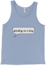 Grinding on a boy Tank