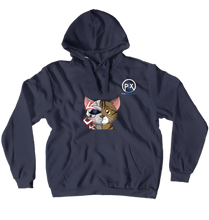pixHoodie Cyborgkatze dunkel