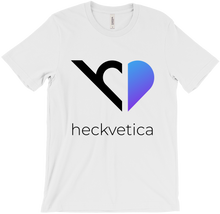 Heckvetica Black and Blue Heart Logo