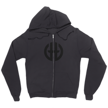 gildedhammer Zip Up Hoodie black logo